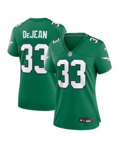 Cooper DeJean 33 Philadelphia Eagles Women’s Alternate Game Jersey – Kelly Green