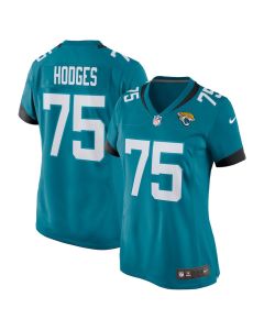Cooper Hodges 75 Jacksonville Jaguars Women’s Game Jersey – Teal