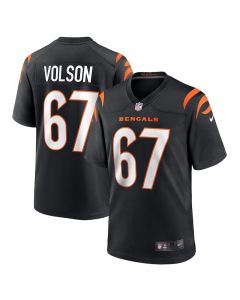 Cordell Volson 67 Cincinnati Bengals Team Game Men Jersey – Black