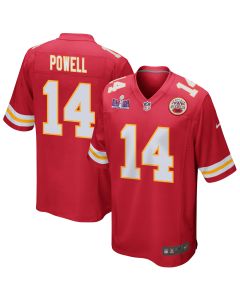 Cornell Powell 14 Kansas City Chiefs Super Bowl LVIII Patch Game Men Jersey – Red