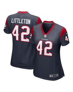 Cory Littleton 42 Houston Texans Women Team Color Jersey – Navy