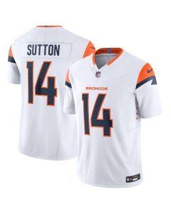 Courtland Sutton 14 Denver Broncos Vapor F.U.S.E. Limited Men Jersey – White