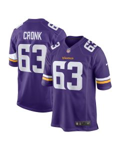 Coy Cronk 63 Minnesota Vikings Team Game Men Jersey – Purple