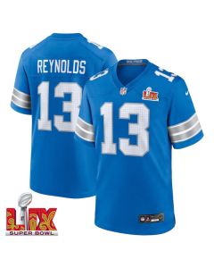 Craig Reynolds #13 Detroit Lions Super Bowl LIX Jersey – Men’s – Blue