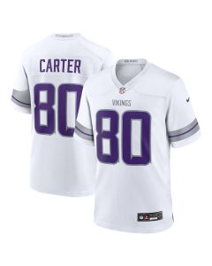 Cris Carter 80 Minnesota Vikings Alternate Retired Player Game Men Jersey – White
