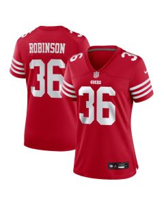 Curtis Robinson 36 San Francisco 49ers Women’s Game Jersey – Scarlet