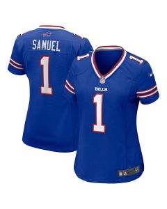 Curtis Samuel 1 Buffalo Bills Women’s Game Jersey – Royal