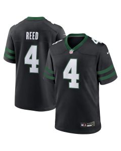 D.J. Reed 4 New York Jets Alternate Game Men Jersey – Legacy Black