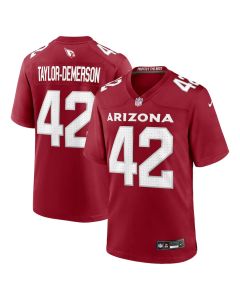 Dadrion Taylor-Demerson 42 Arizona Cardinals Team Game Men Jersey – Cardinal