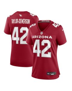 Dadrion Taylor-Demerson 42 Arizona Cardinals Women’s Game Jersey – Cardinal