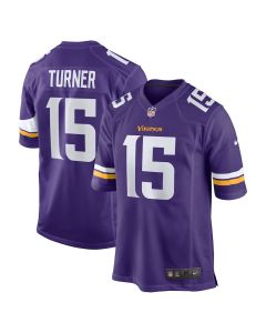 Dallas Turner 15 Minnesota Vikings Game Men Jersey – Purple