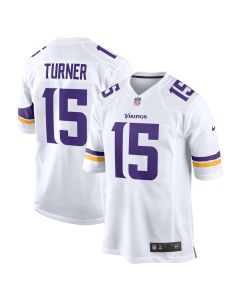 Dallas Turner 15 Minnesota Vikings Game Men Jersey – White