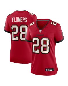 Dallis Flowers 28 Tampa Bay Buccaneers Women’s Game Jersey – Red