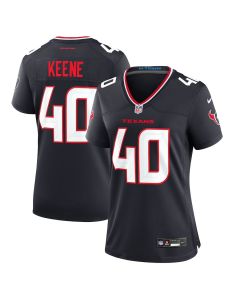 Dalton Keene 40 Houston Texans Women’s Team Game Jersey – Navy