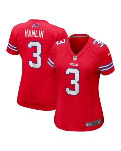 Damar Hamlin 3 Buffalo Bills Women Game Jersey – Red