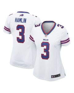 Damar Hamlin 3 Buffalo Bills Women’s Game Jersey – White