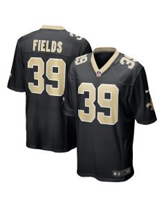 DaMarcus Fields 39 New Orleans Saints Game Men Jersey – Black