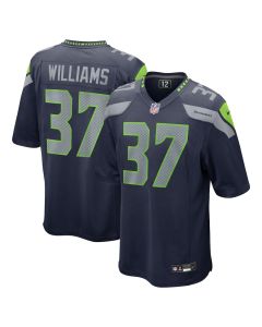 Damarion Williams 37 Seattle Seahawks Game Men Jersey – College Navy