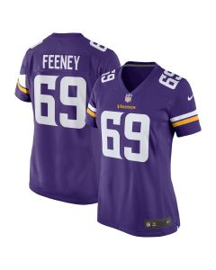 Dan Feeney 69 Minnesota Vikings Team Game Women Jersey – Purple
