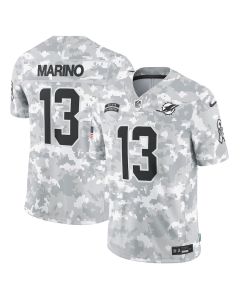 Dan Marino 13 Miami Dolphins 2024 Salute to Service Retired Player Limited Men Jersey – Arctic Camo