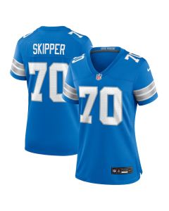 Dan Skipper 70 Detroit Lions Women’s Team Game Jersey – Blue