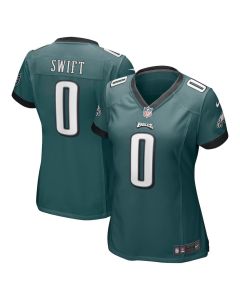 D’Andre Swift 0 Philadelphia Eagles Women’s Game Player Jersey – Midnight Green