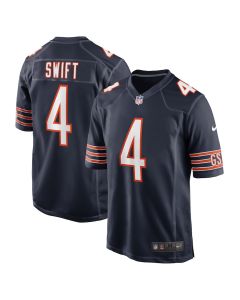 D’Andre Swift 4 Chicago Bears Game Men Jersey – Navy
