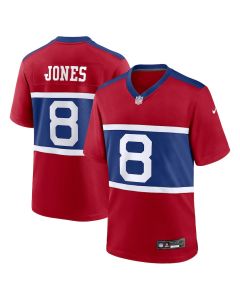 Daniel Jones 8 New York Giants Alternate Game Men Jersey – Century Red