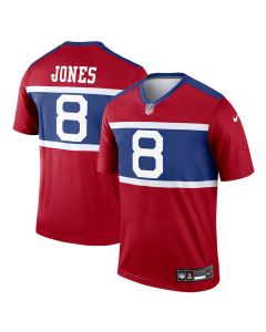 Daniel Jones 8 New York Giants Alternate Legend Player Men Jersey – Century Red