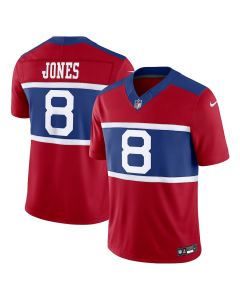 Daniel Jones 8 New York Giants Alternate Vapor F.U.S.E. Limited Men Jersey – Century Red