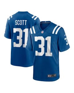 Daniel Scott 31 Indianapolis Colts Game Men Jersey – Royal