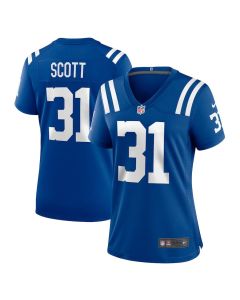 Daniel Scott 31 Indianapolis Colts Women’s Game Jersey – Royal