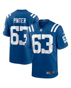 Danny Pinter 63 Indianapolis Colts Men Game Jersey – Royal