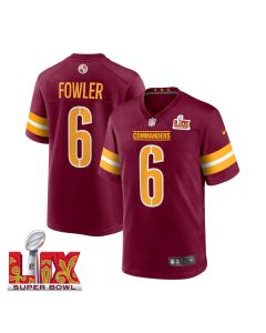 Dante Fowler Jr. #6 Washington Commanders Super Bowl LIX Jersey – Men’s – Burgundy