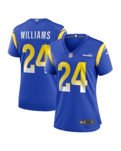 Darious Williams 24 Los Angeles Rams Team Game Women Jersey – Royal