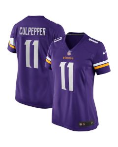 Daunte Culpepper 11 Minnesota Vikings Women Game Retired Jersey – Purple