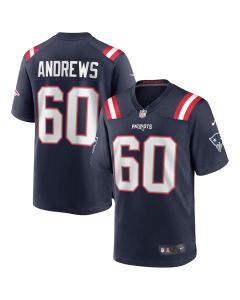David Andrews 60 New England Patriots Men Game Jersey – Navy