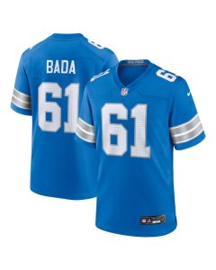David Bada 61 Detroit Lions Team Game Men Jersey – Blue