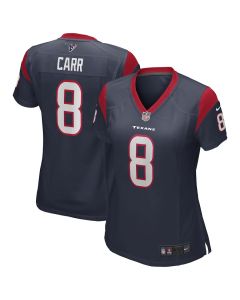David Carr 8 Houston Texans Women Game Retired Jersey – Navy