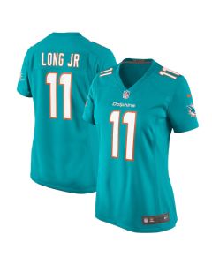 David Long Jr. 11 Miami Dolphins Women’s Game Jersey – Aqua