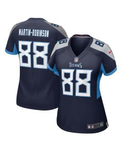 David Martin-Robinson 88 Tennessee Titans Women’s Game Jersey – Navy