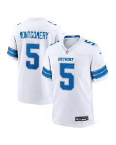 David Montgomery 5 Detroit Lions Game Men Jersey – White