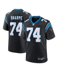 David Sharpe 74 Carolina Panthers Team Game Men Jersey – Black