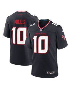 Davis Mills 10 Houston Texans Team Game Men Jersey – Navy