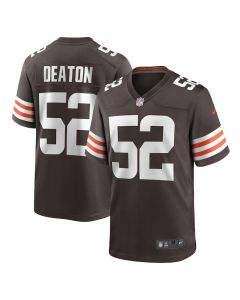 Dawson Deaton 52 Cleveland Browns Game Men Jersey – Brown