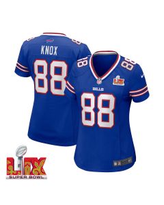 Dawson Knox #88 Buffalo Bills Super Bowl LIX Women’s Jersey – Royal