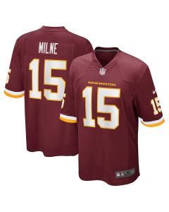 Dax Milne 15 Washington Football Team Men Game Jersey – Burgundy