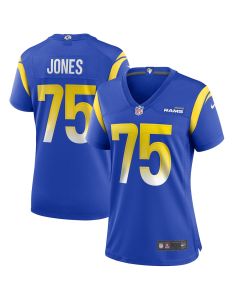 Deacon Jones 75 Los Angeles Rams Women Game Retired Jersey – Royal
