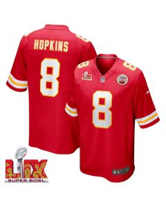 DeAndre Hopkins #8 Kansas City Chiefs Super Bowl LIX Jersey – Men’s – Red