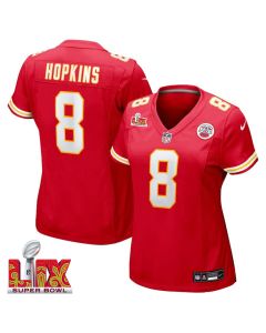 DeAndre Hopkins #8 Kansas City Chiefs Super Bowl LIX Women’s Jersey – Red